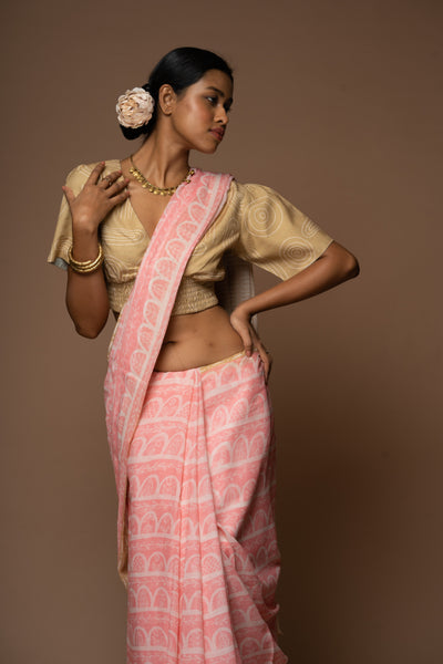 Scallop Delight Cotton Sari