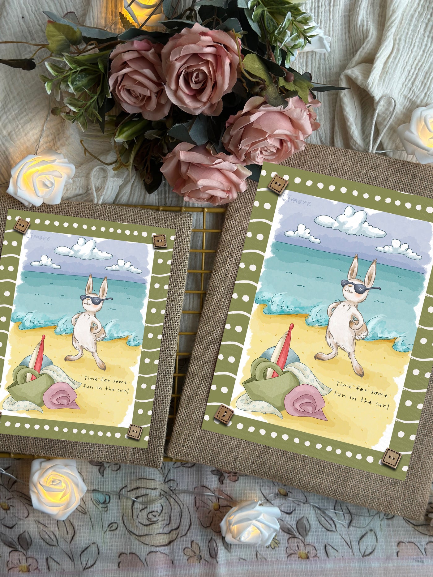 Bunny’s Fun in the Sun Wall Art