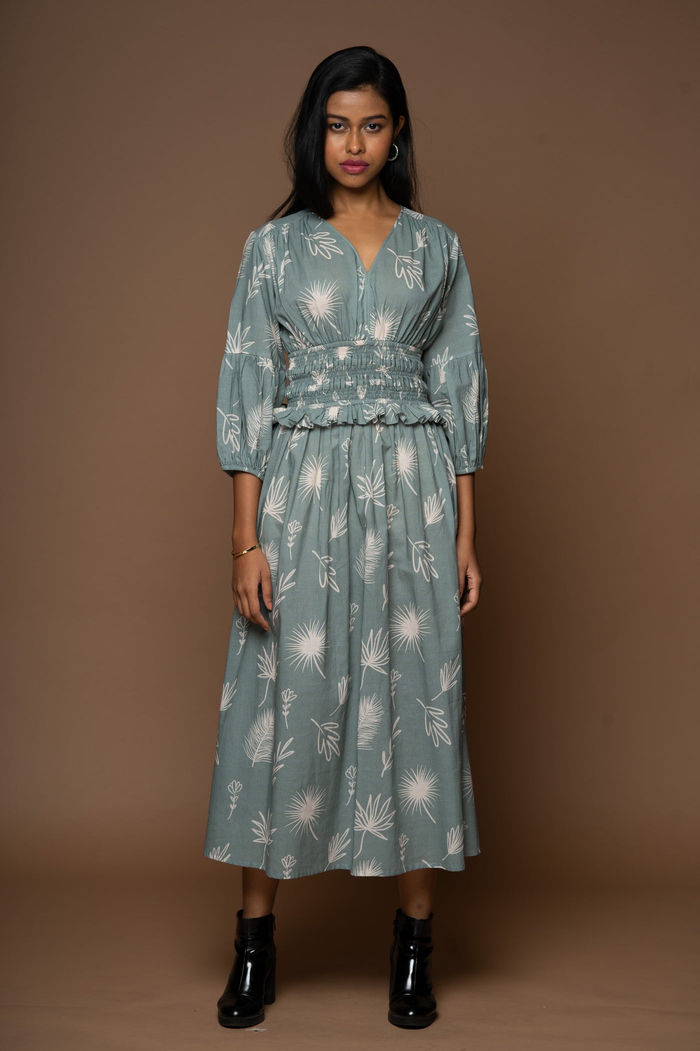 Nomad's Nirvana Long Dress in Shining for you Pattern