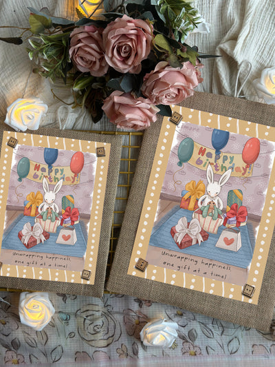 Birthday Bunny Bliss Wall Art