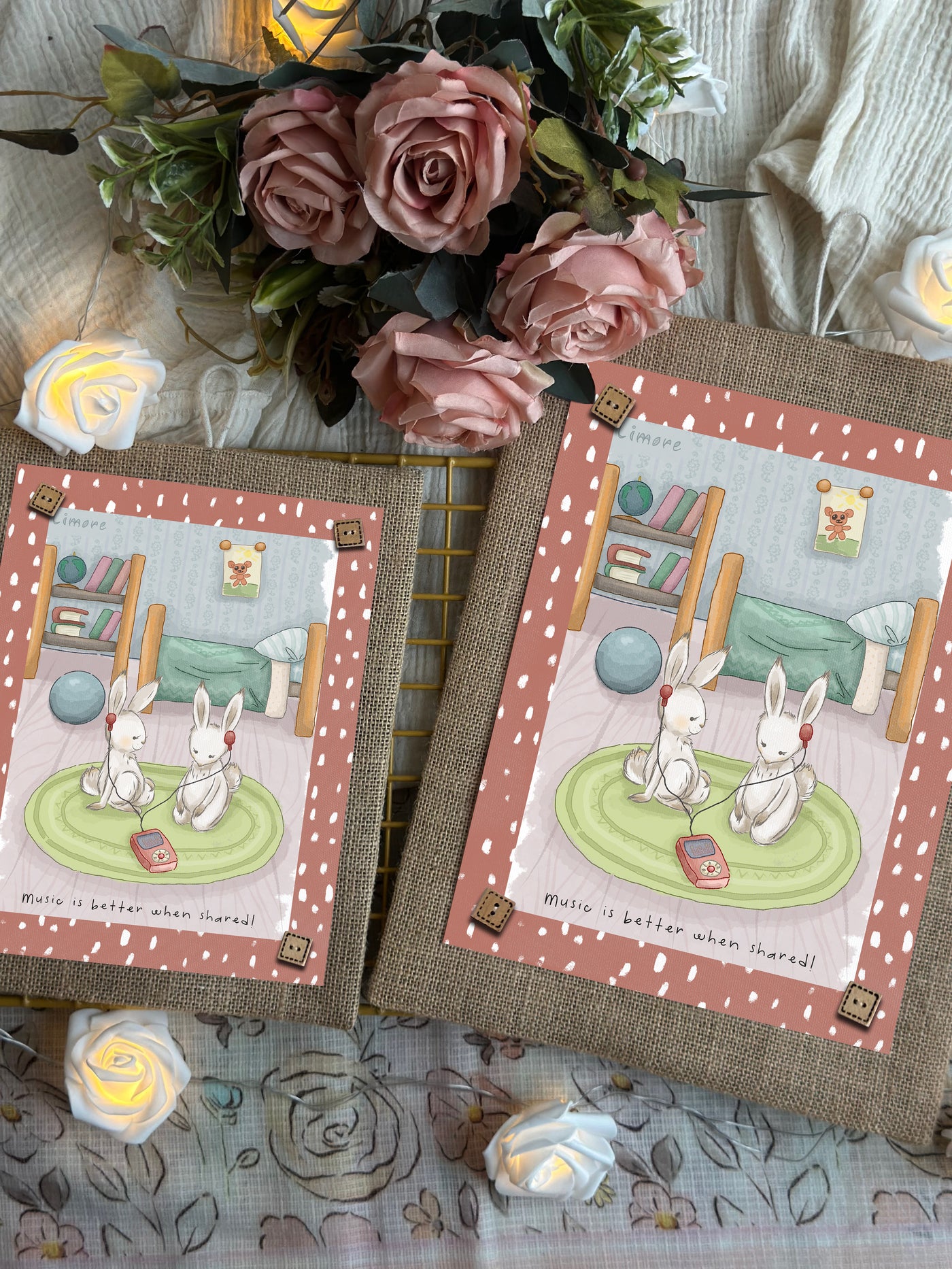 Bunny’s Shared Music Wall Art