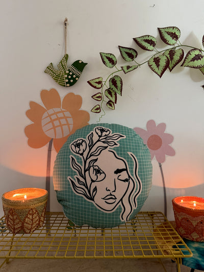 The Floral Aura Cushion