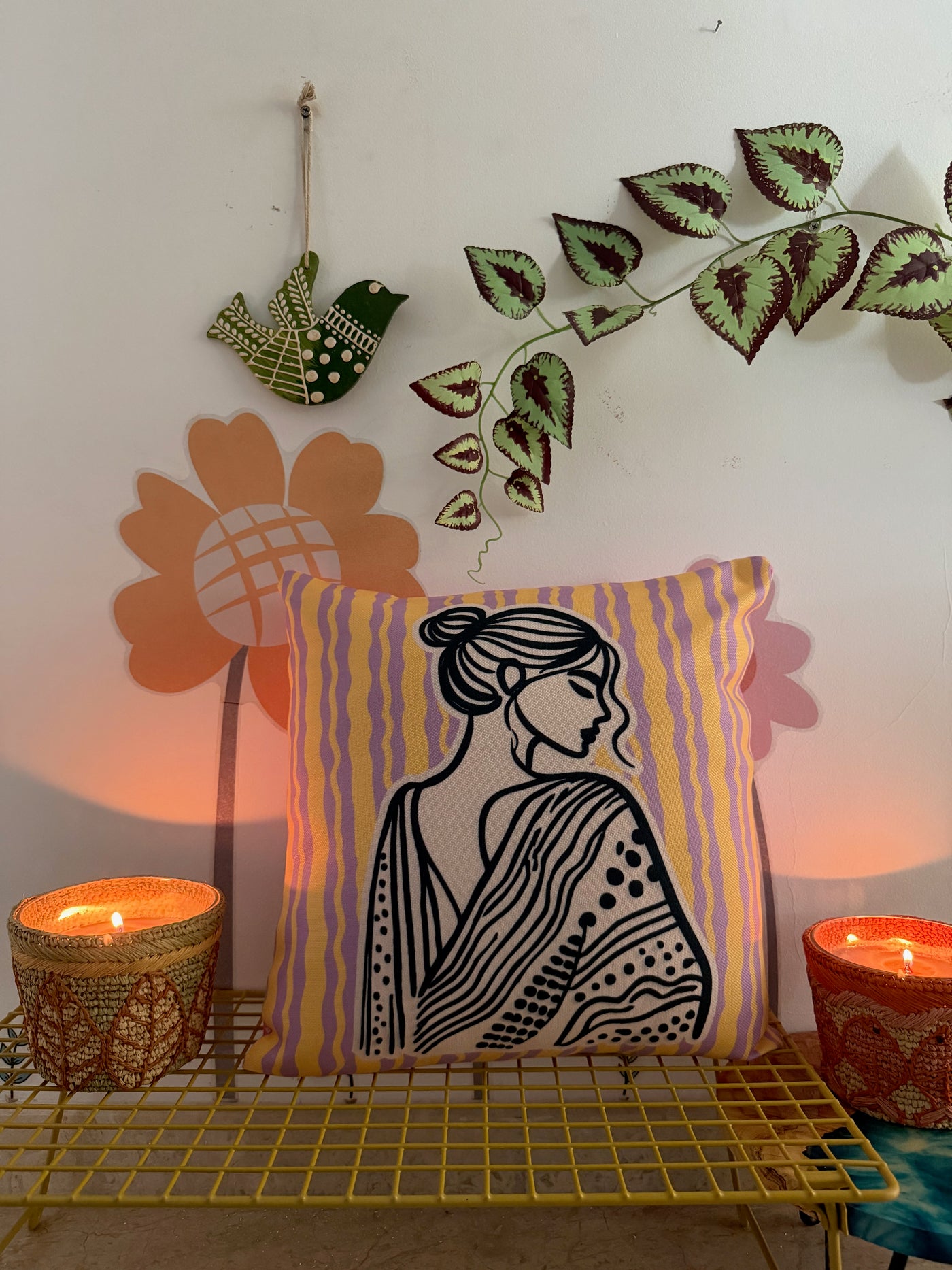 Serene Silhouette Cushion