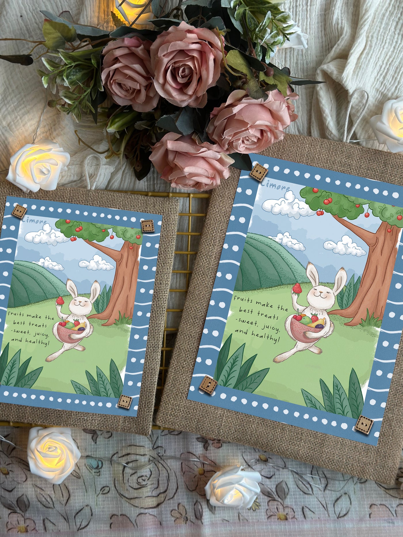 Bunny’s Healthy Snack Wall Art
