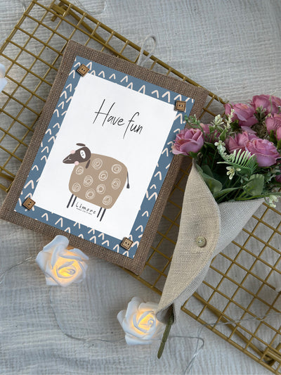 Happy Sheep Boho Wall Art