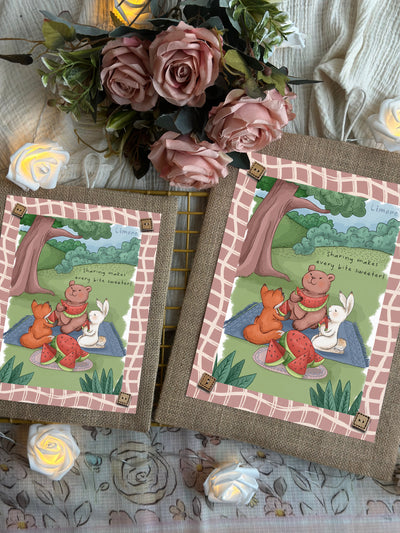 Bunny’s Sharing Moments Wall Art