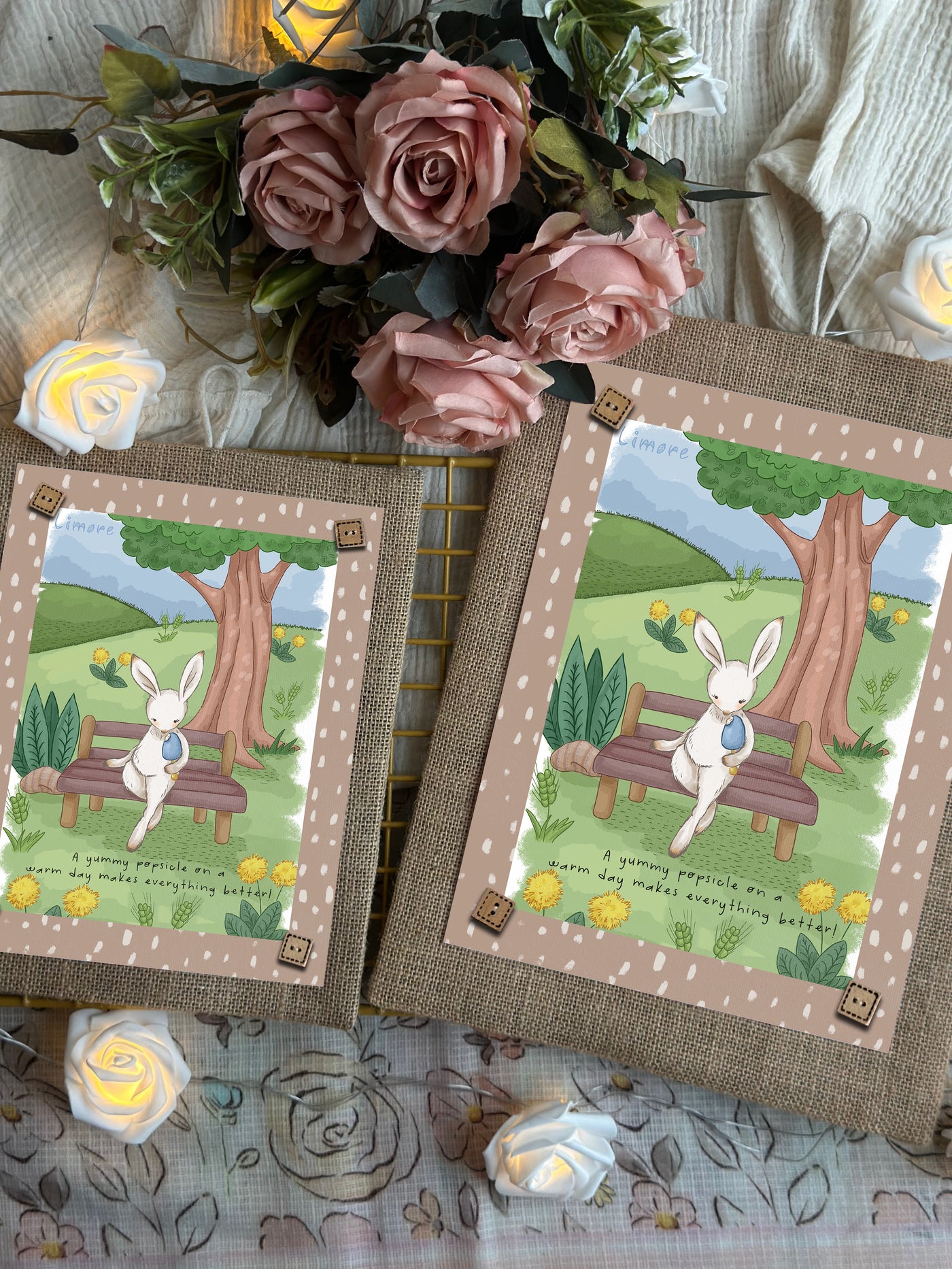 Bunny’s Popsicle Fun Wall Art