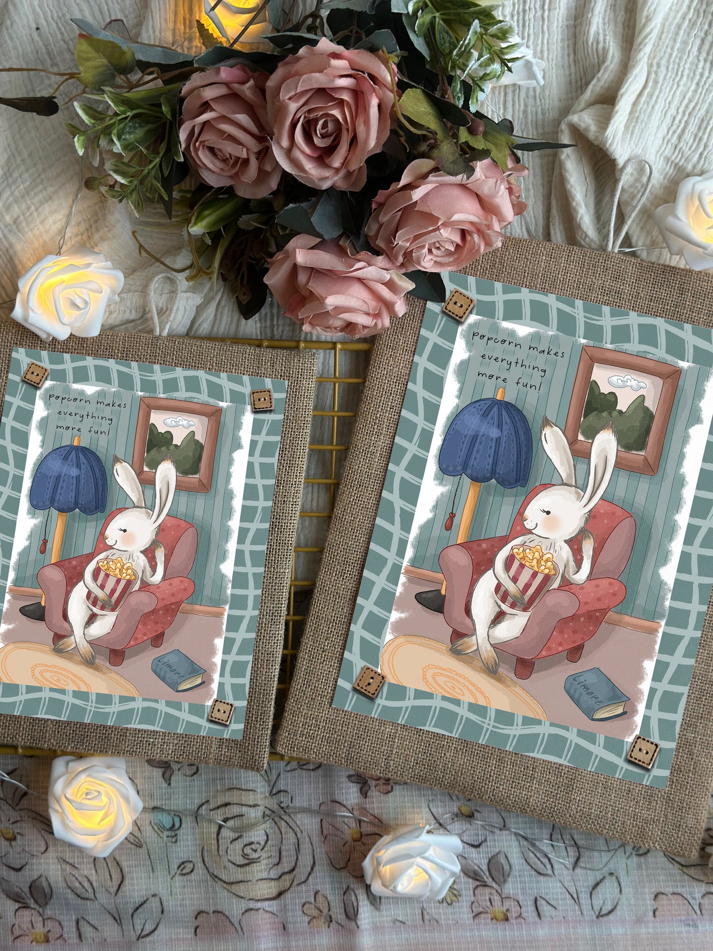 Bunny’s Popcorn Fun Wall Art
