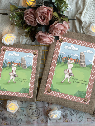 Bunny Around the World Wall Art