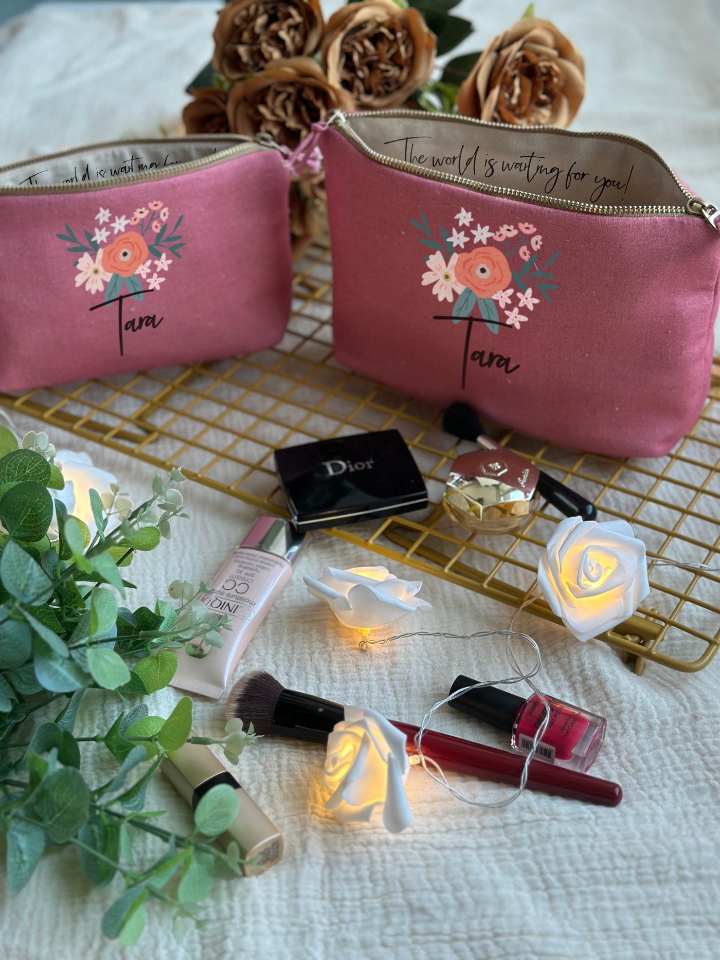 Blossom Hush Cosmetic Pouch