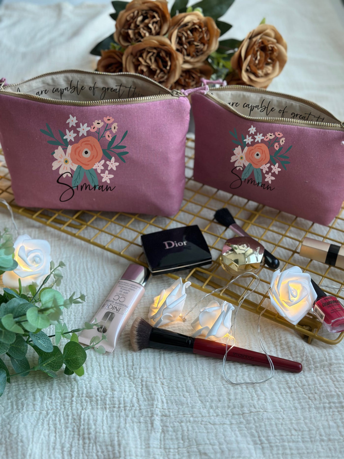 Blossom Hush Cosmetic Pouch