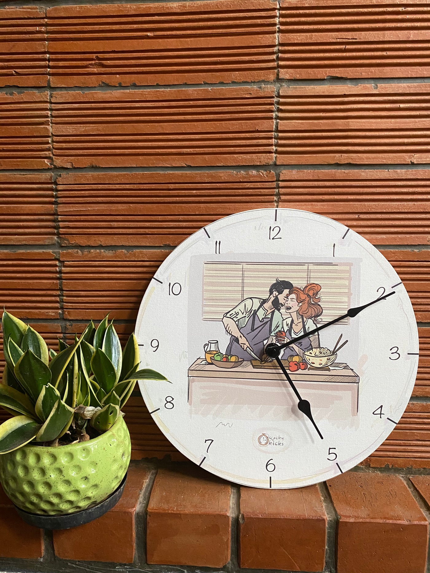 Happy Kitchen Clock