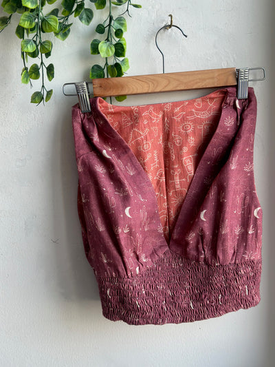 Terracotta Reversible Plunge Panache Bralette