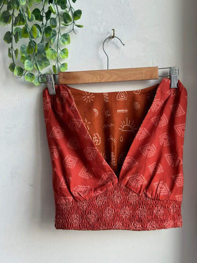 Rust Reversible Plunge Panache Bralette