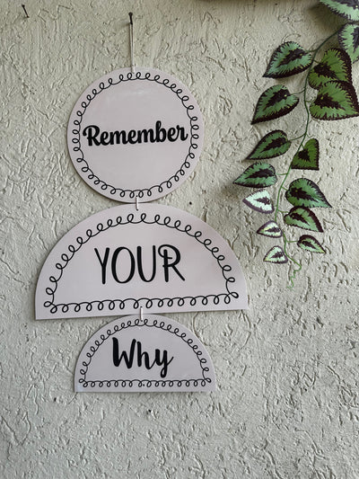 Remember Your Why Minimalist Wall Art