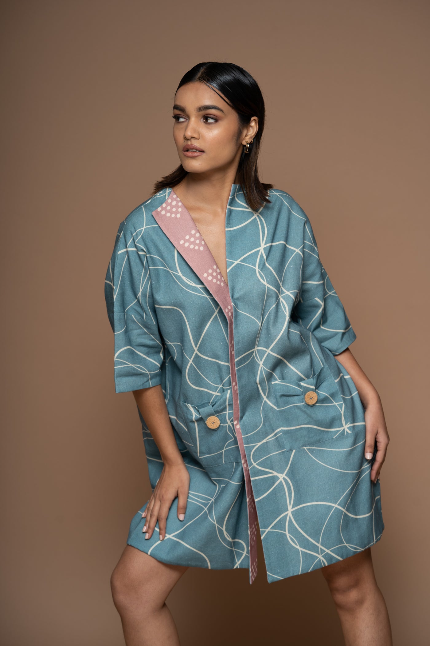 Whirlwind Reversible Short Trench Coat