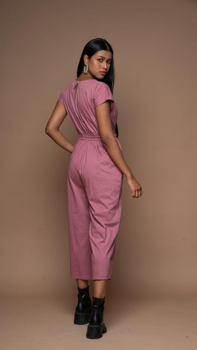 Knot me up Jumpsuit in mauve