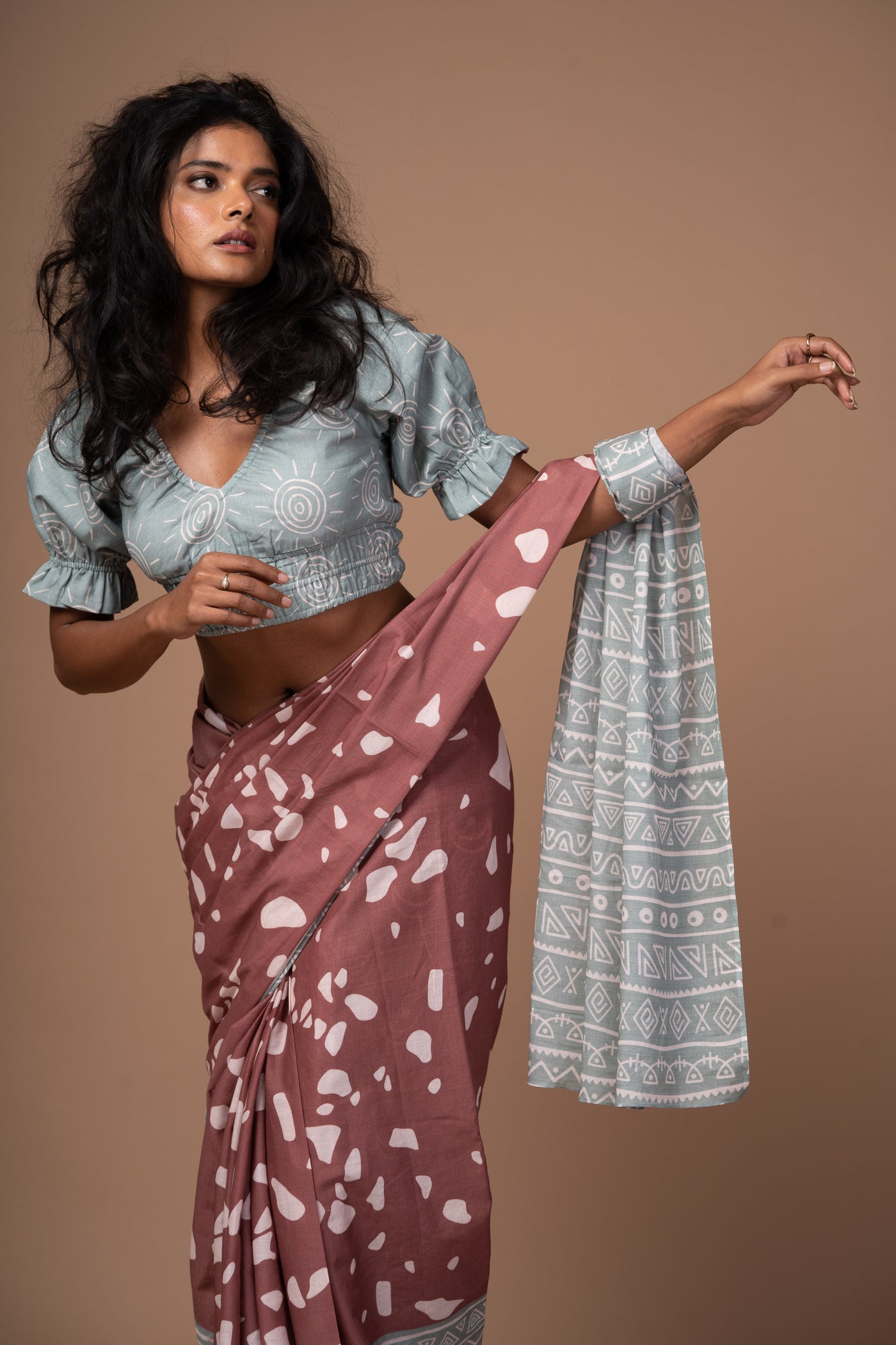 Mosaic Magic Cotton Sari