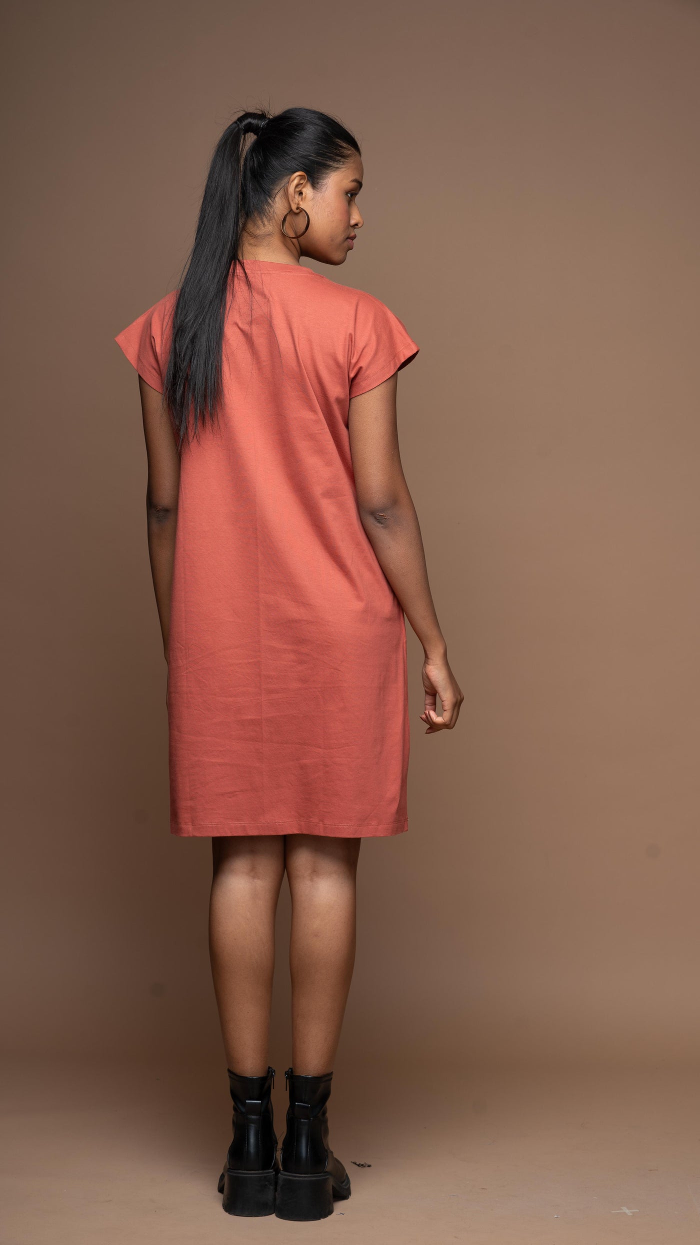 Tri-Cut Comfort Jersey Dress - Dull Red