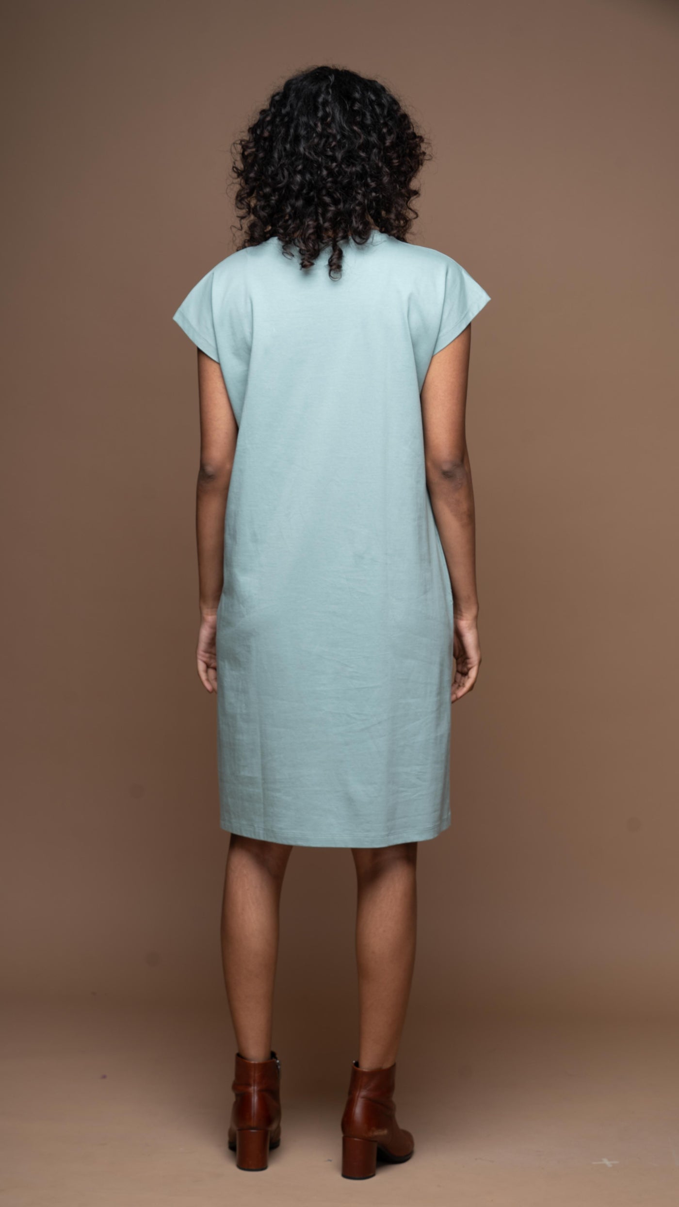 Tri-Cut Comfort Jersey Dress - Sea Green