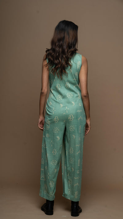 Knot & Twist Jumpsuit in A better tomorrow Pattern