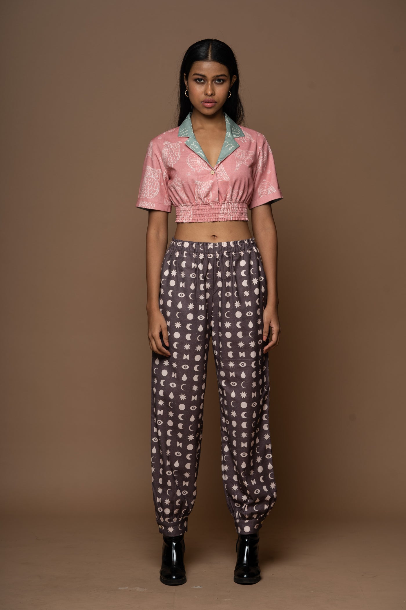 Pink Reversible Happy Collar Bralette