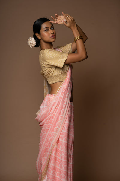 Scallop Delight Cotton Sari