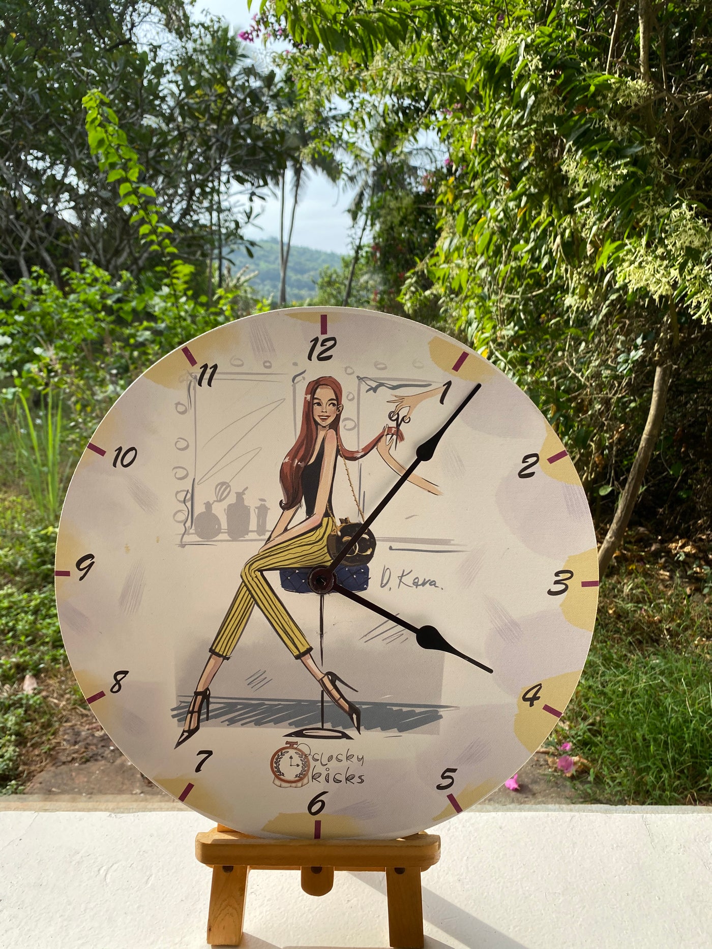 Scissor Stories Clock