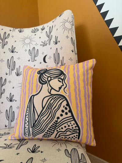 Serene Silhouette Cushion