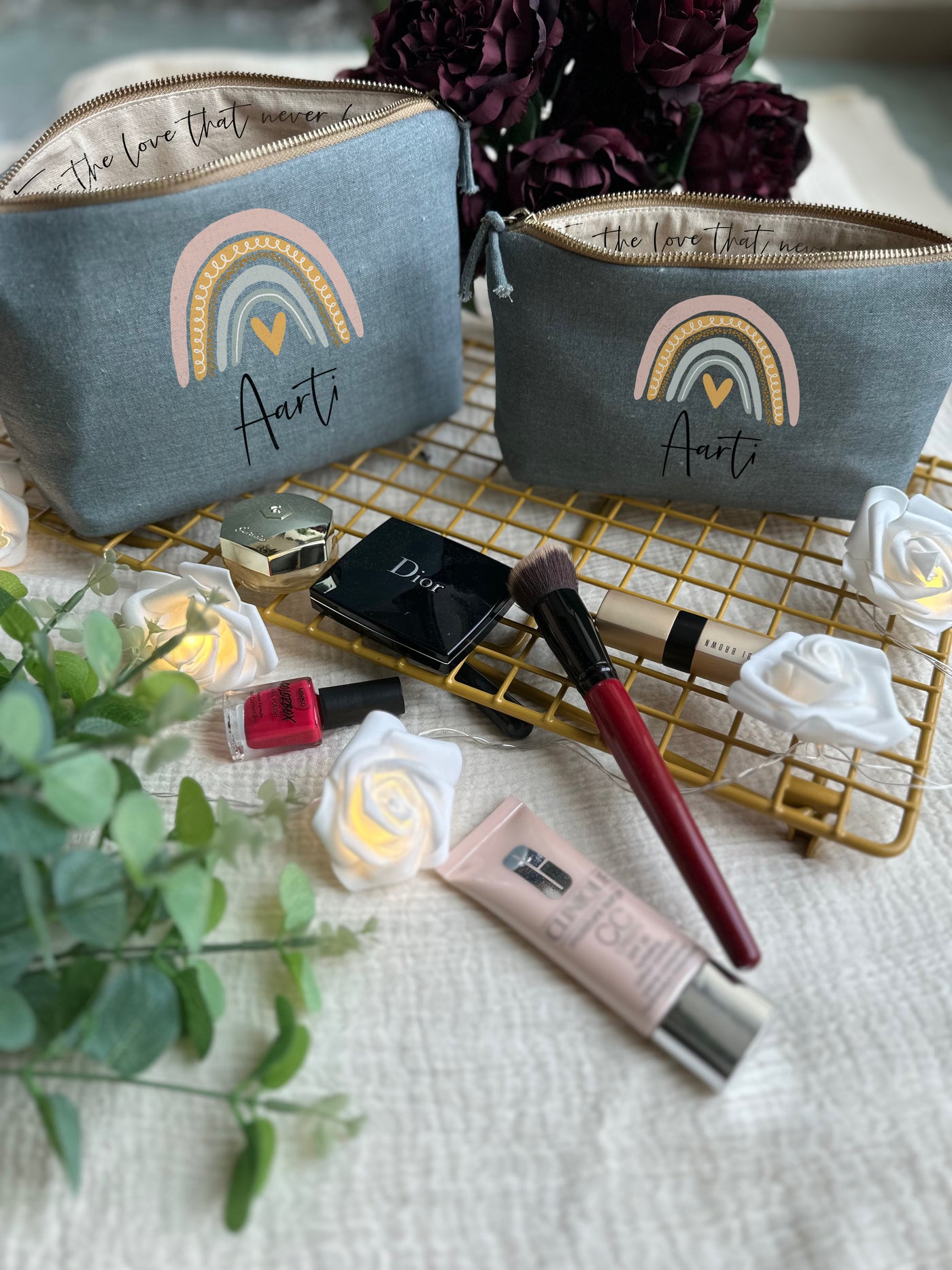 Rainbow Whispers Makeup Pouch