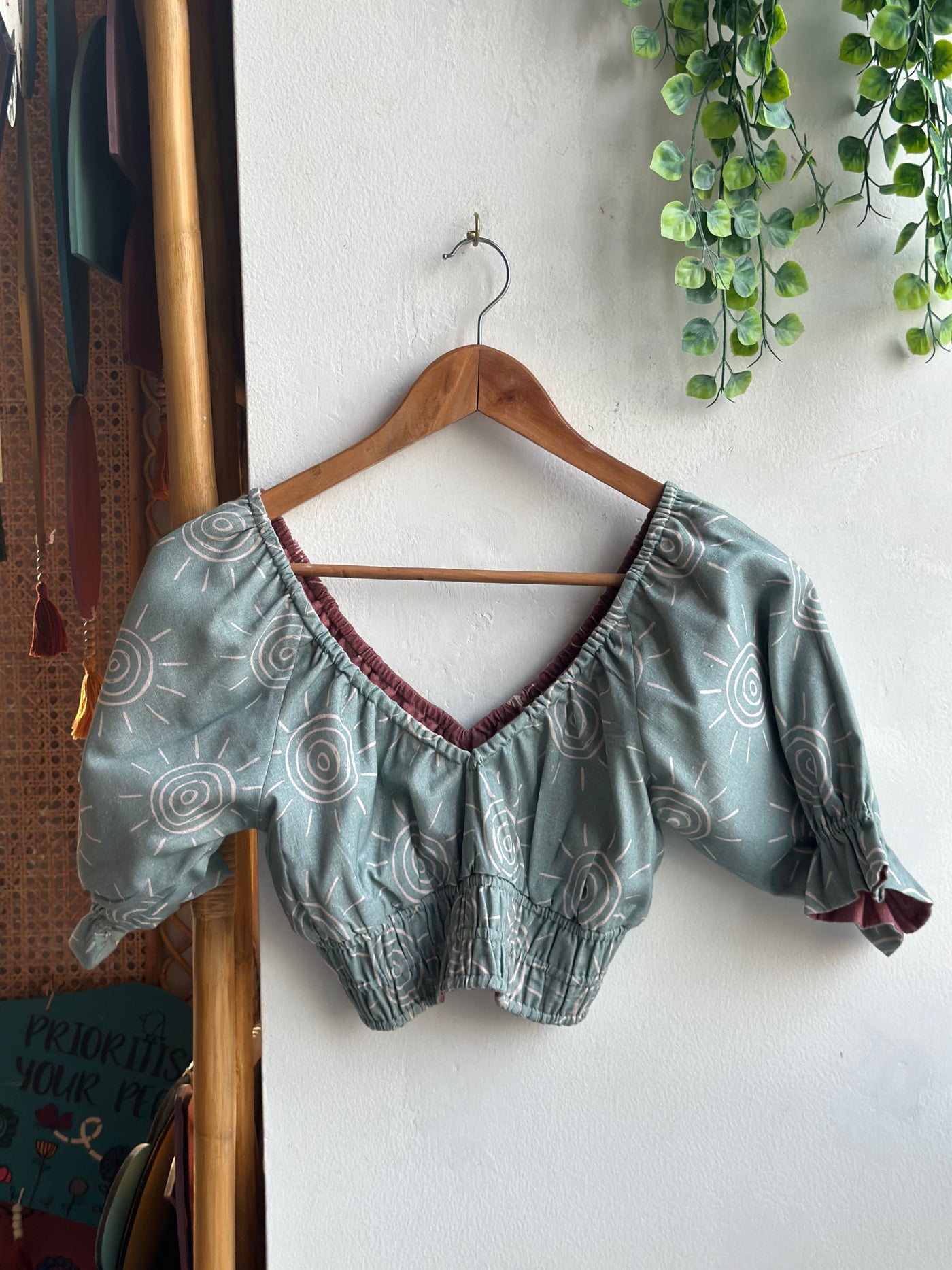 Sage Reversible Whispered V Bralette