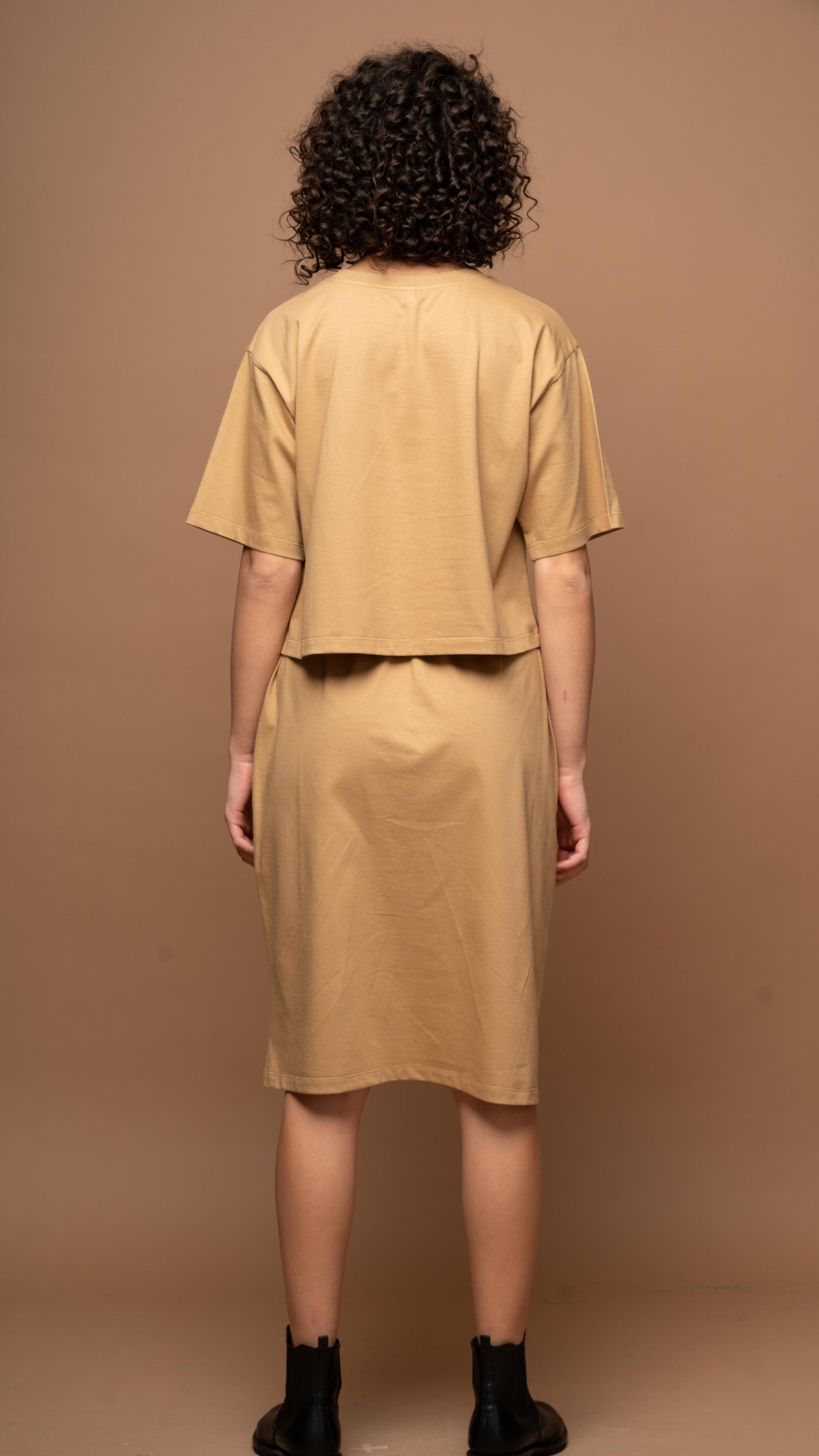 Sands & Leaves - Beige Skirt Co-ord