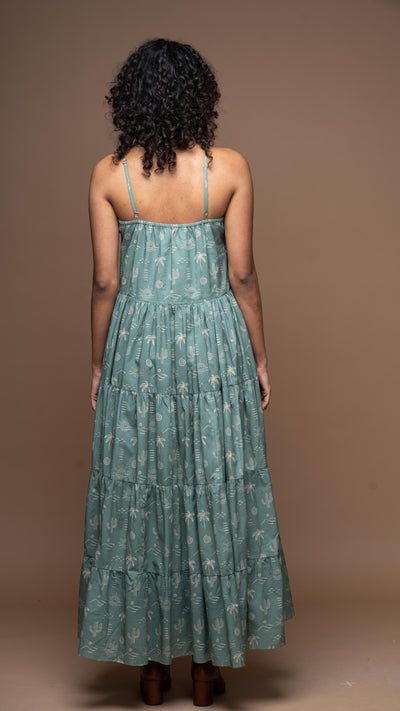 Heatwave Haven Long Maxi Dress in Circle of Life Pattern