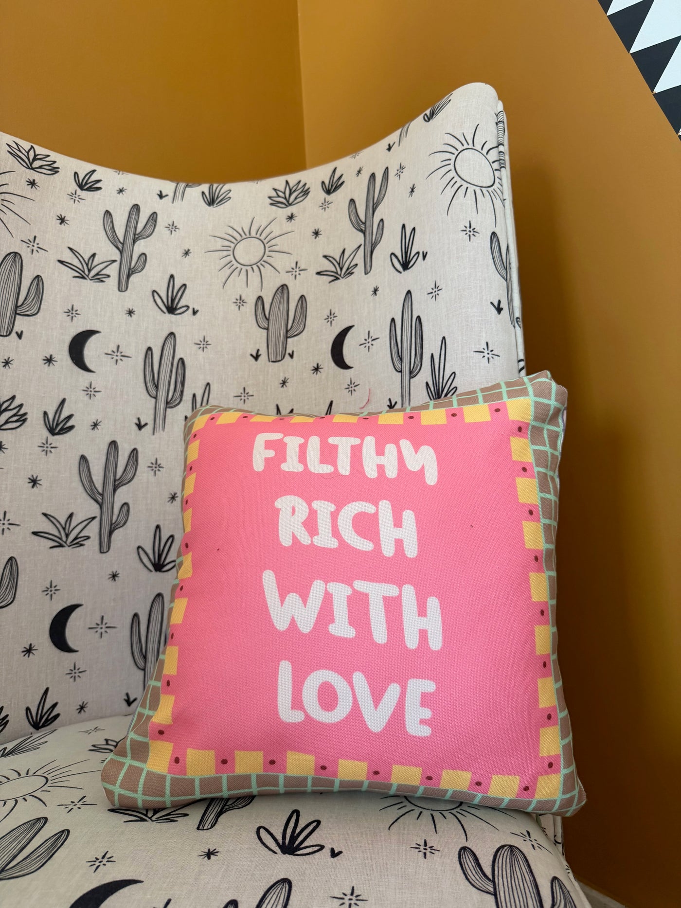 Filthy Rich with Love Cushion