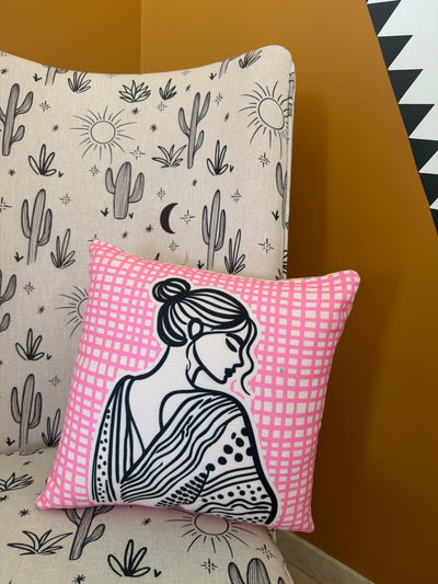 Serene Silhouette Cushion