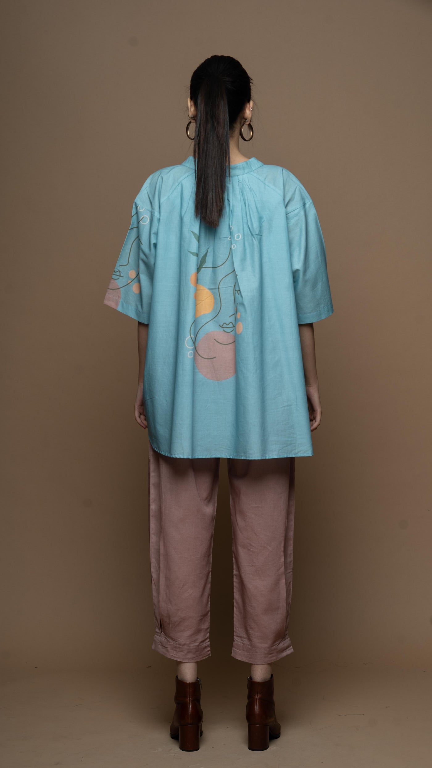 Soft Blue Peaceful Pause: Co-ord Pants Set