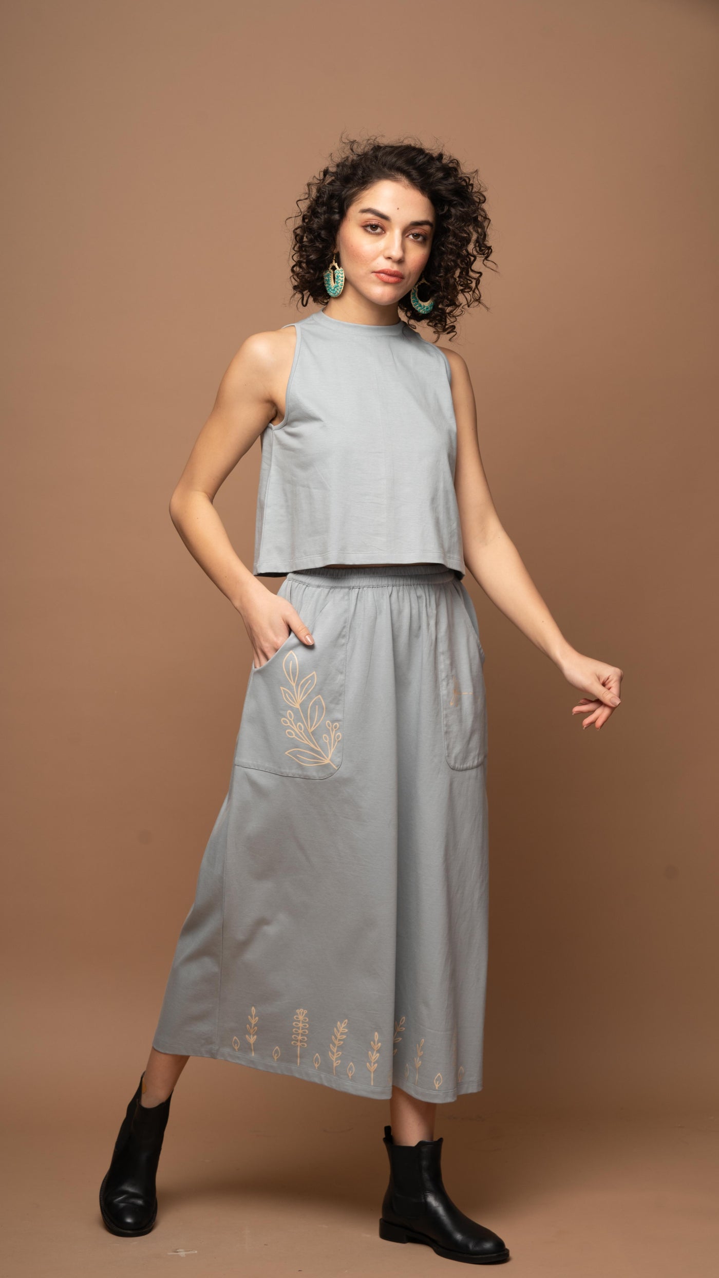 Morning Mist - Soft Gray-Blue Co-ord