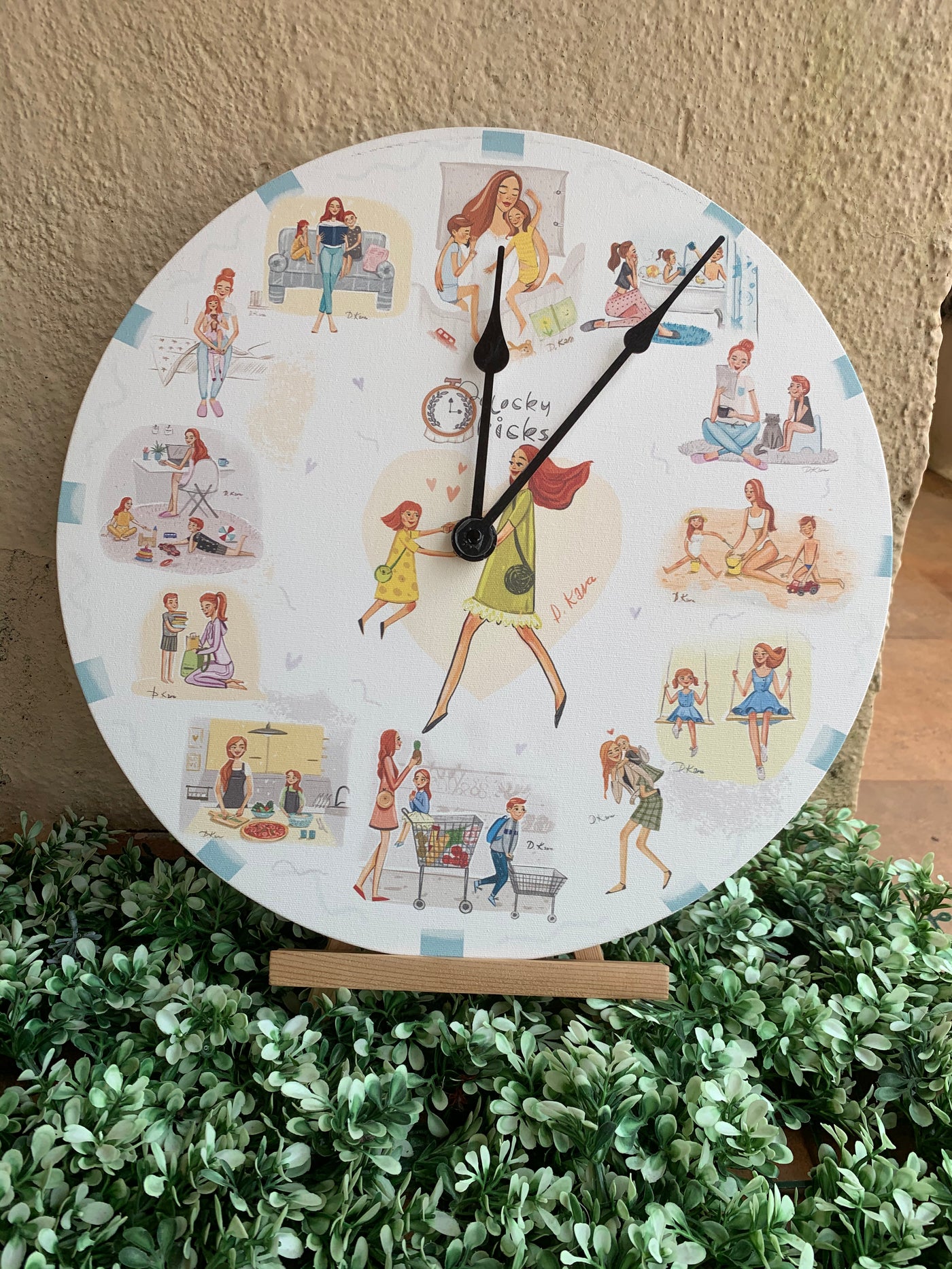 Wonder Mom Clock