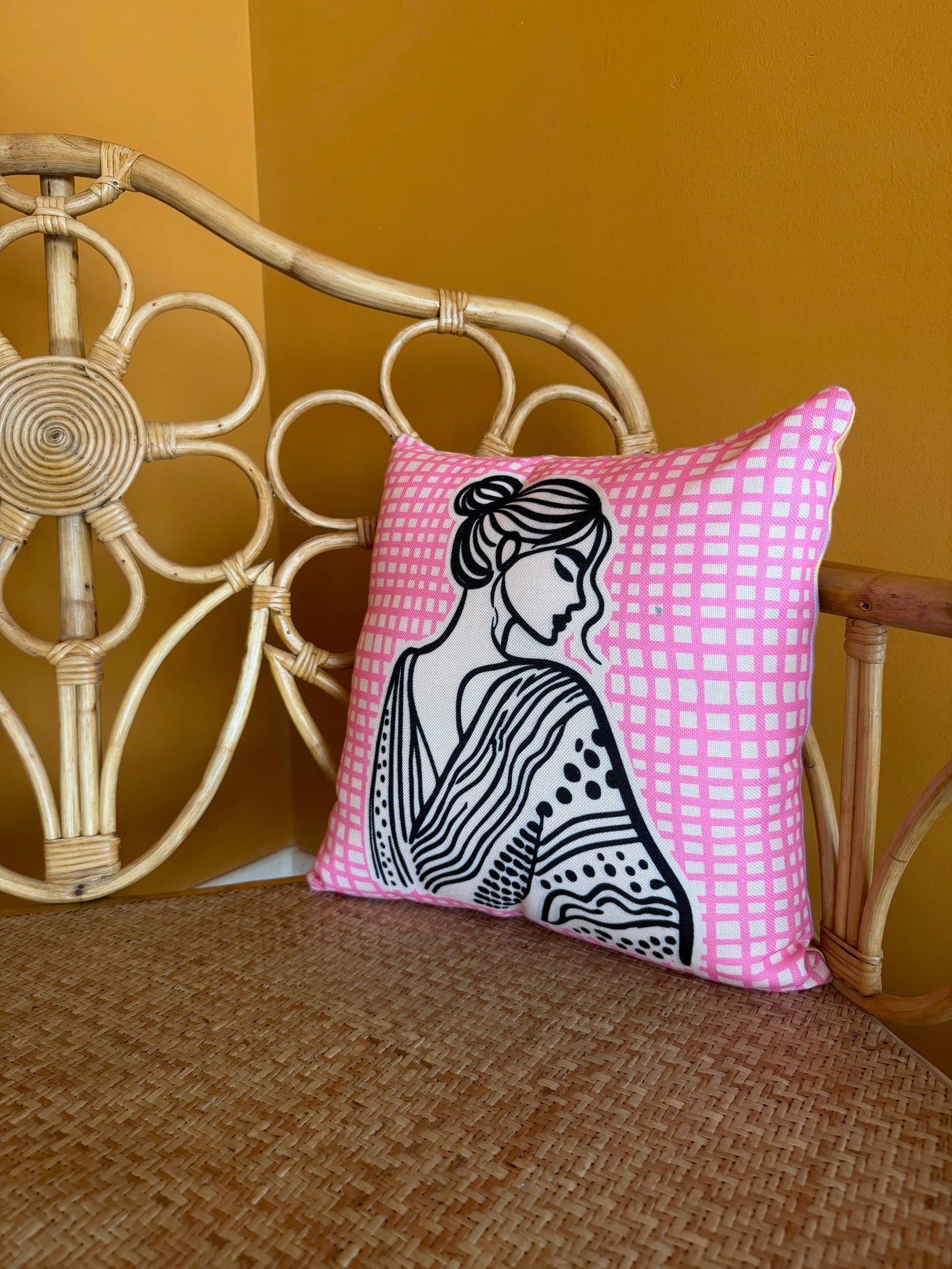 Serene Silhouette Cushion