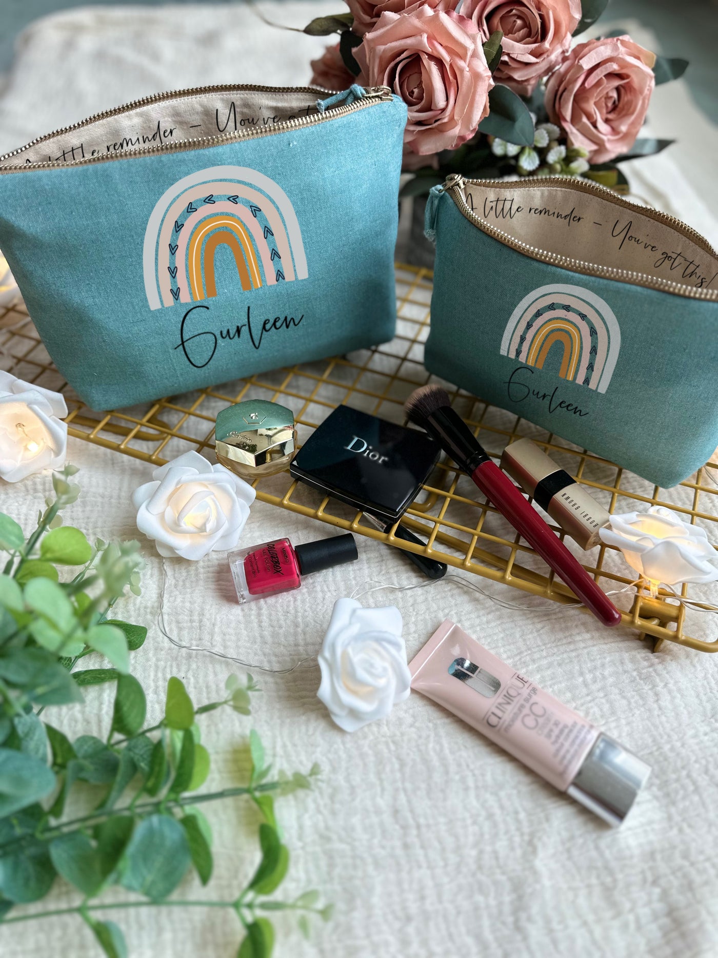 Hues of Happiness Makeup Pouch