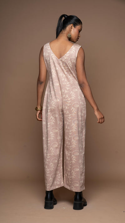 Viva V-neck Jumpsuit in Keep Growing Pattern