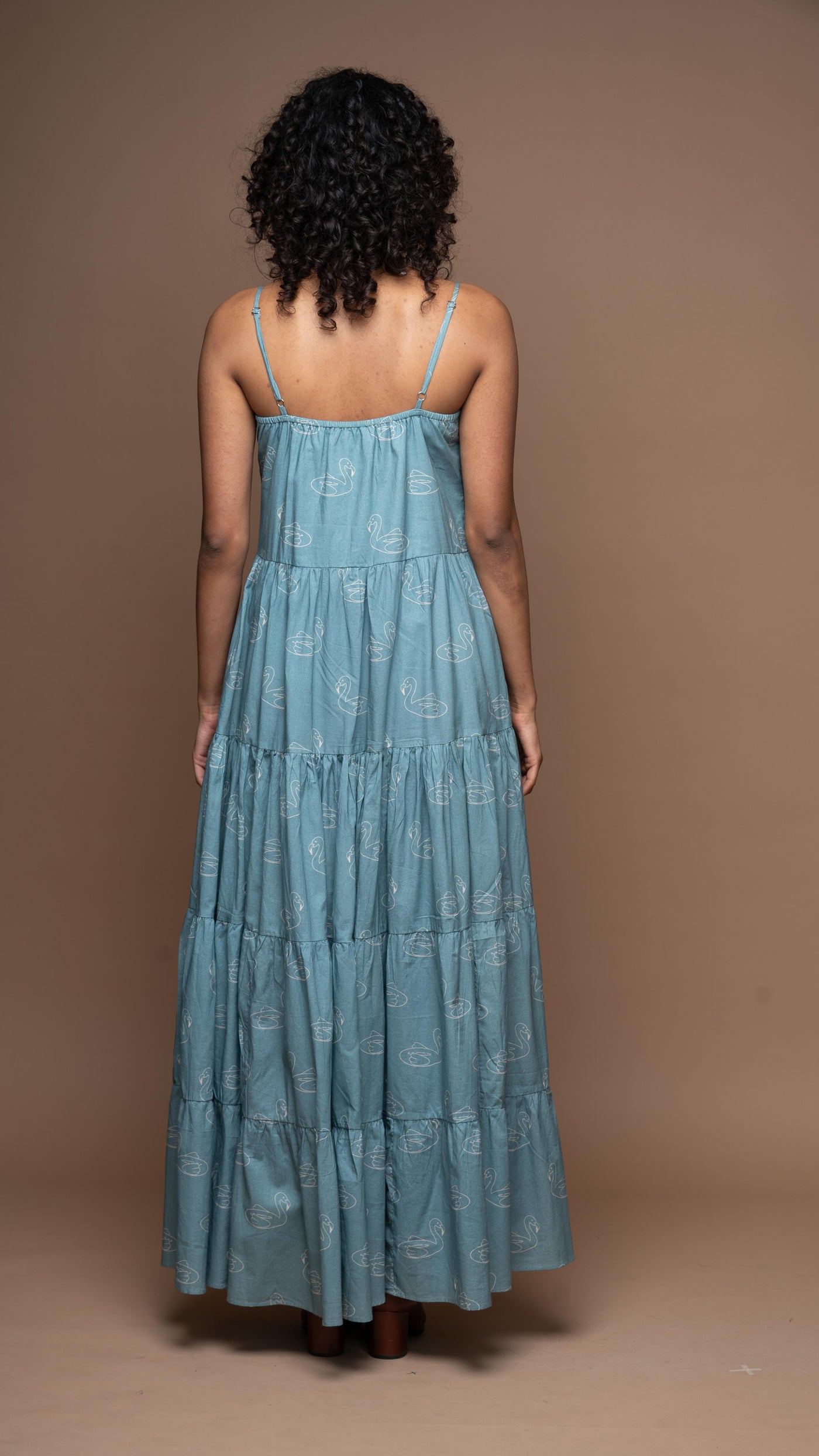 Heatwave Haven Long Maxi Dress in Keep Floating Pattern