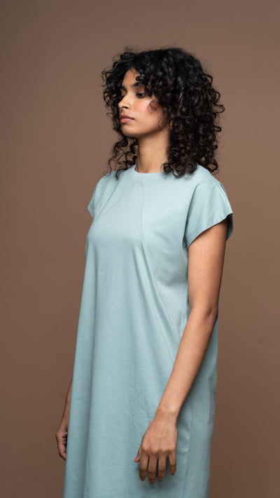 Tri-Cut Comfort Jersey Dress - Sea Green