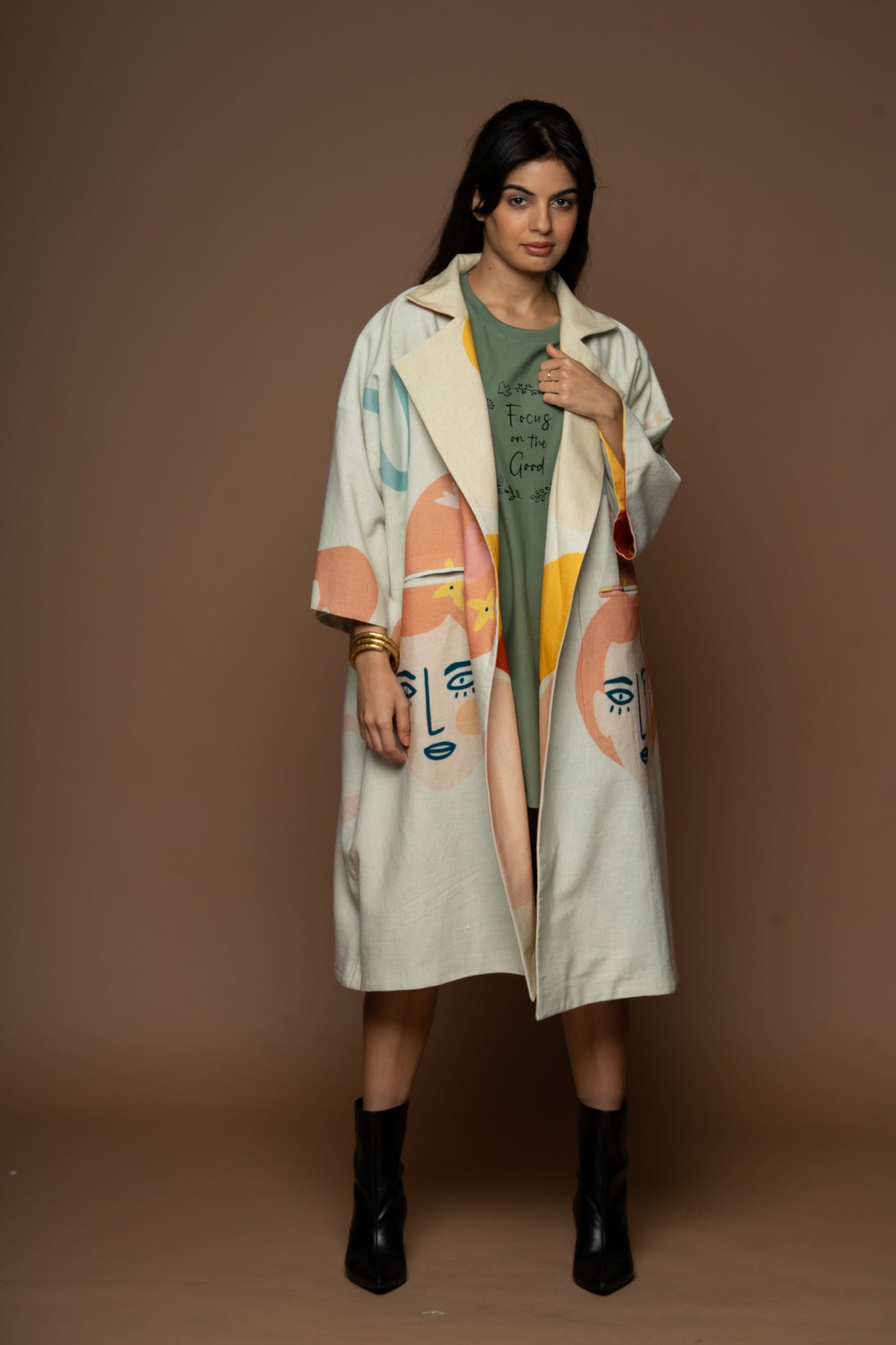 Alchemy Reversible Long Trench Coat