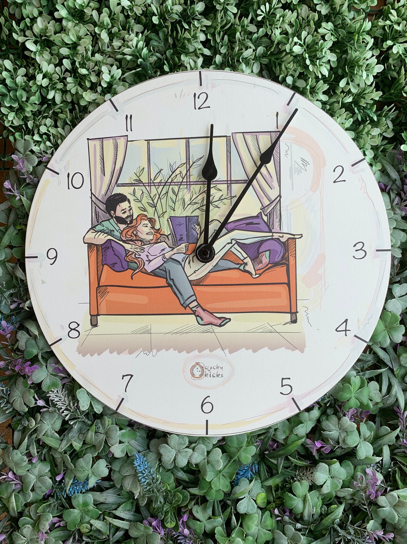 Cozy Chapters Clock