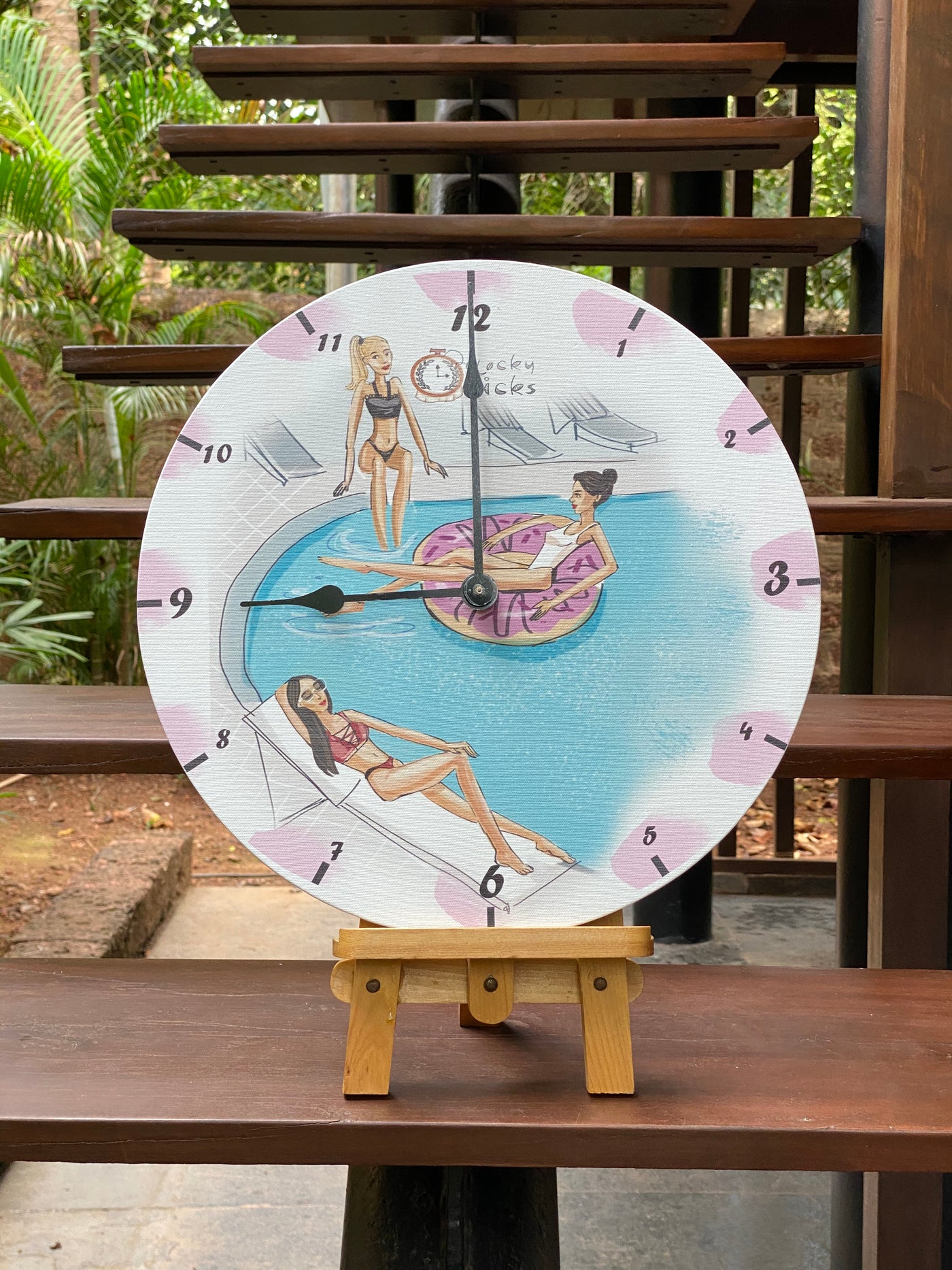 Cool Pool Fun Clock