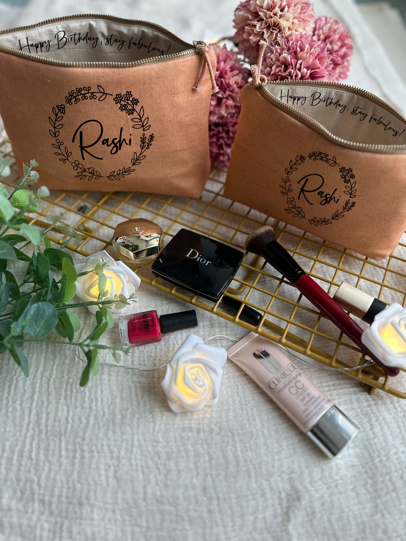 Whispering Wreath Cosmetic Pouch