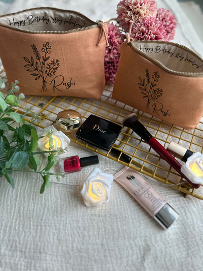 Delicate Petals Cosmetic Pouch