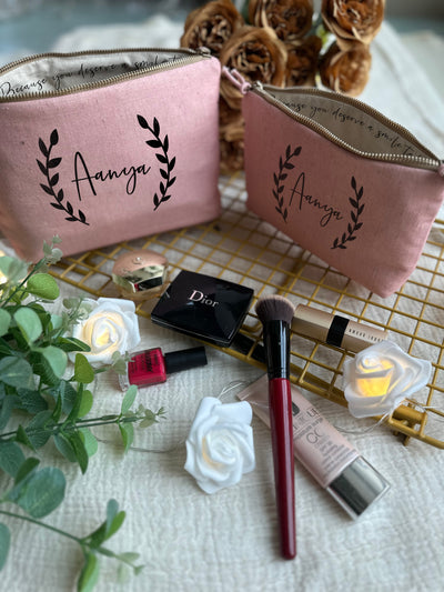 Curved Whispers Makeup Pouch