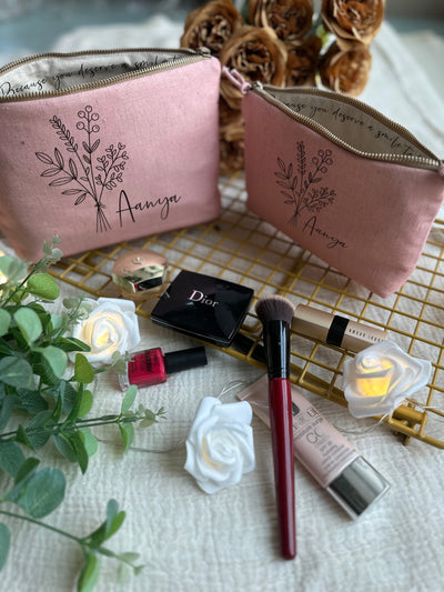 Delicate Petals Cosmetic Pouch
